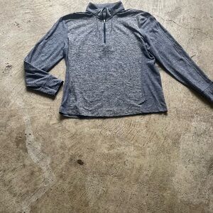 lululemon athletica Heathered Blue Gray Quarter-Zip Pullover